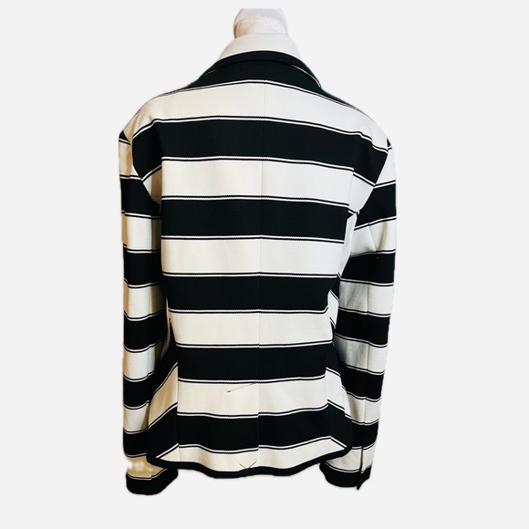 New York & Company Black and White Striped Blazer - Picture 3 of 8